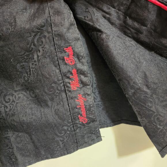 Robert Graham flip cuff paisley print button front long sleeve shirt men sz 4XL - Picture 9 of 13